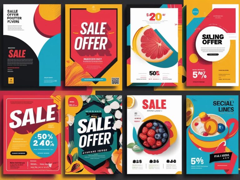 sale offer posters and flyers